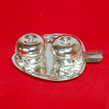 German Silver Kumkum - Apple