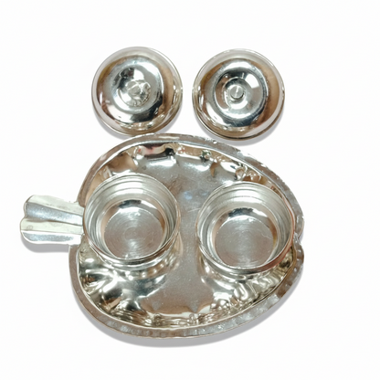 German Silver Kumkum - Apple