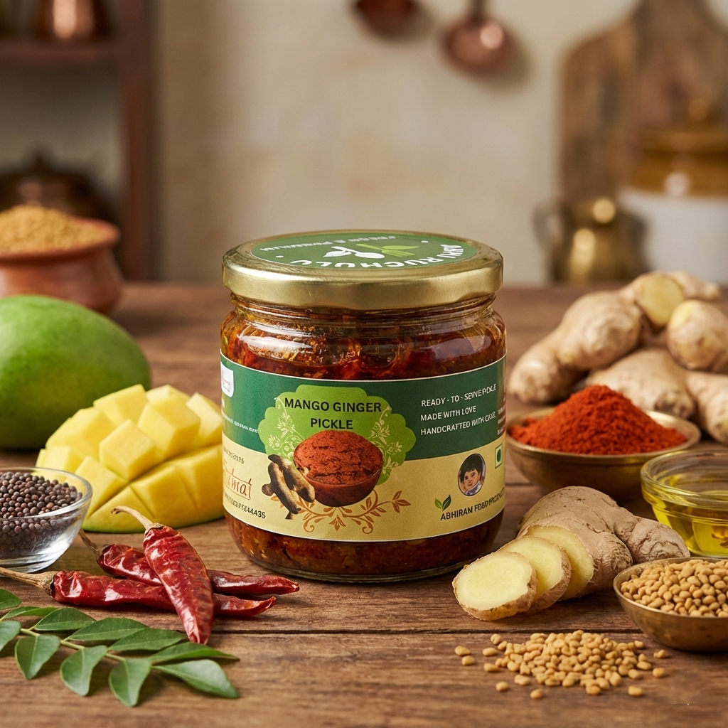 Abhi Ruchulu Mango Ginger Pickle