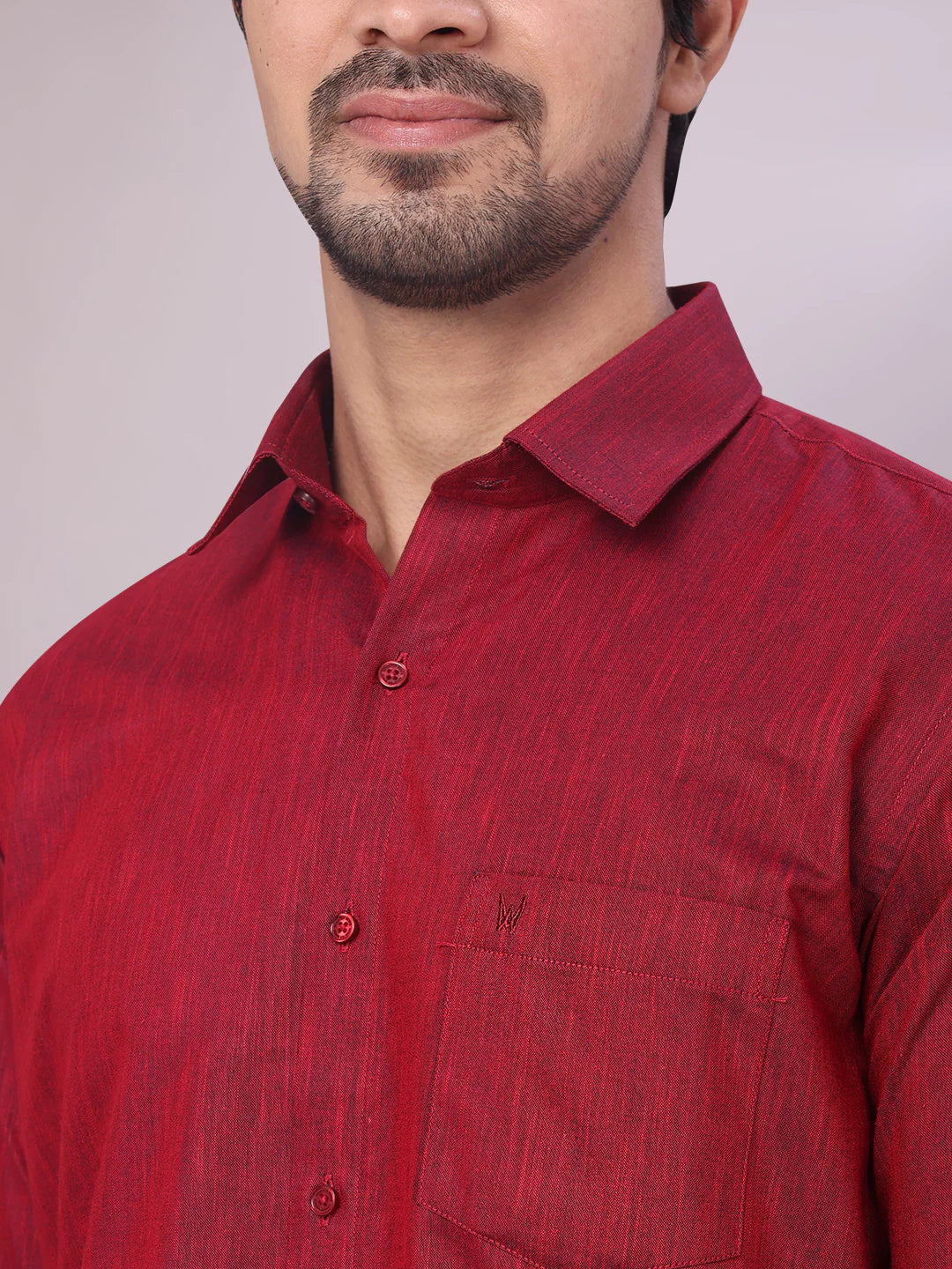 Minister White's Father & Son Cotton Shirt with Matching Border Dhoti Combo