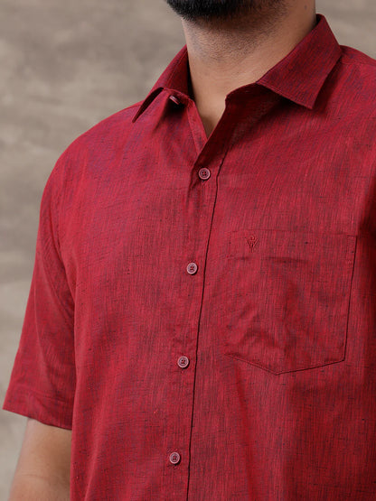Ramraj's Cotton Rich Shirt with Matching Border Dhoti Set