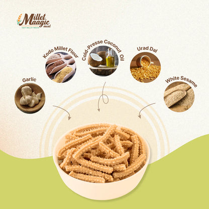 Millet Maagic's Kodo Garlic Murukku