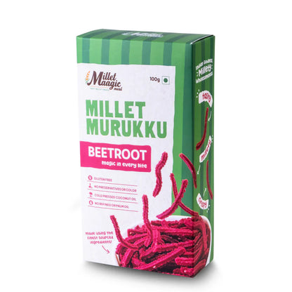 Millet Maagic's Kodo Beetroot Murukku
