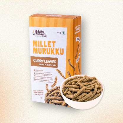 Millet Maagic's Kodo Curry Leaves Murukku