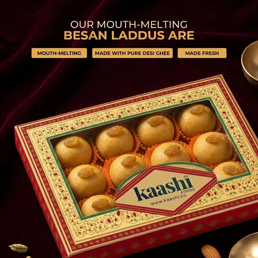 Kaashi Foods' Mouth melting Besan Laddu