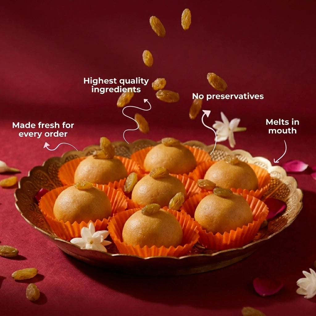 Kaashi Foods' Mouth melting Besan Laddu
