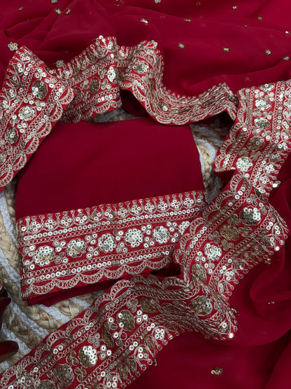 Desire Studio's Premium Designer Pure Georgette Sequins Saree