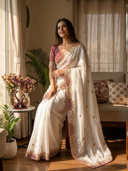 Desire Studio's Exclusive Designer Soft Crunchy Saree