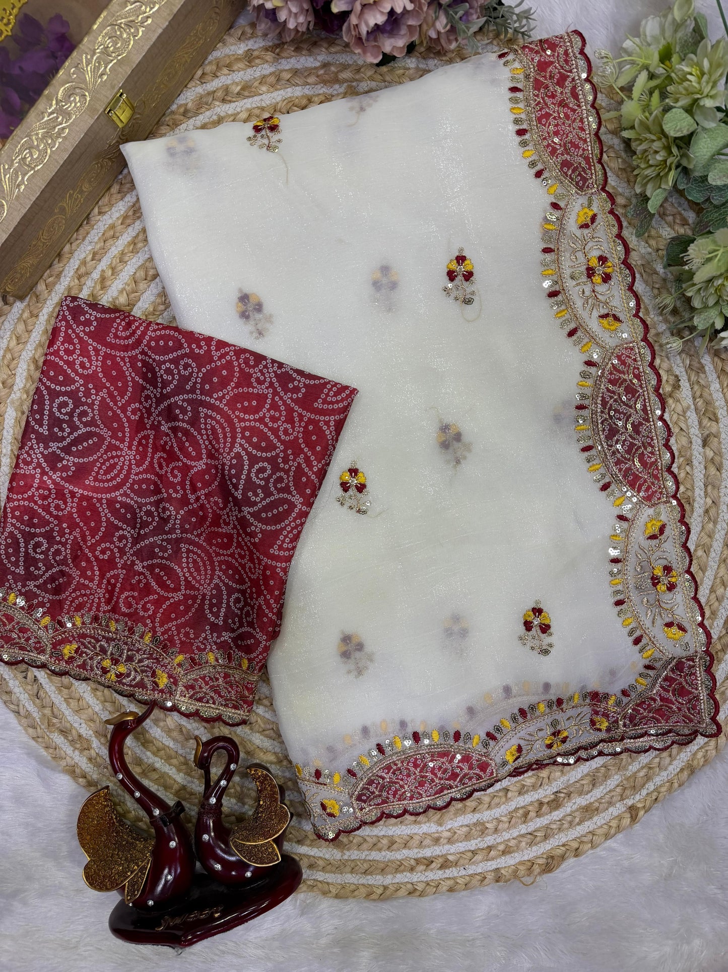 Desire Studio's Exclusive Designer Soft Crunchy Saree