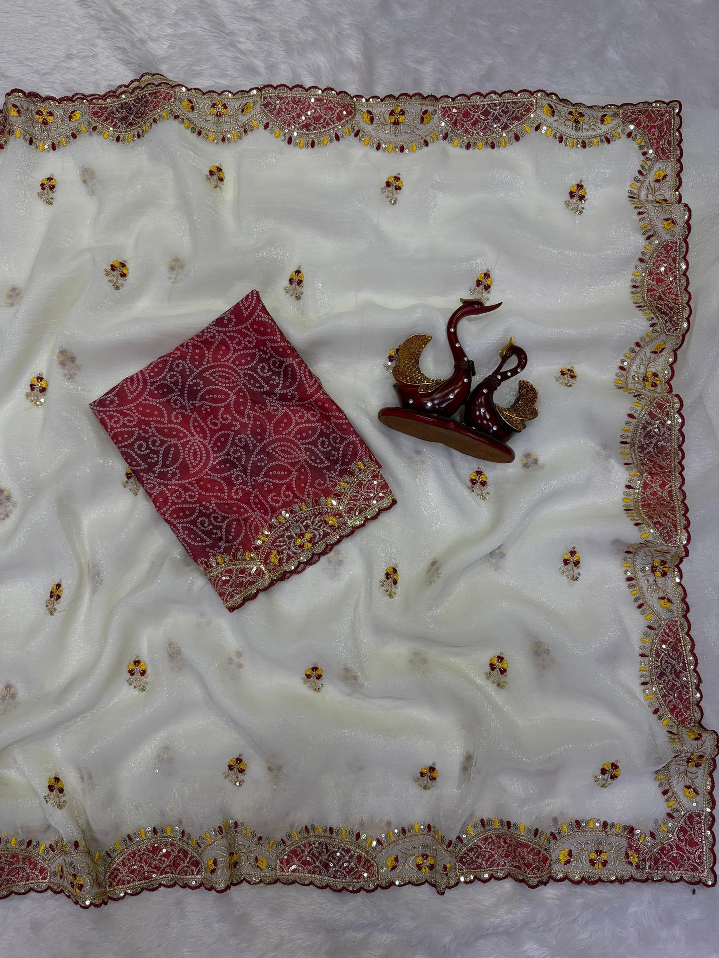 Desire Studio's Exclusive Designer Soft Crunchy Saree
