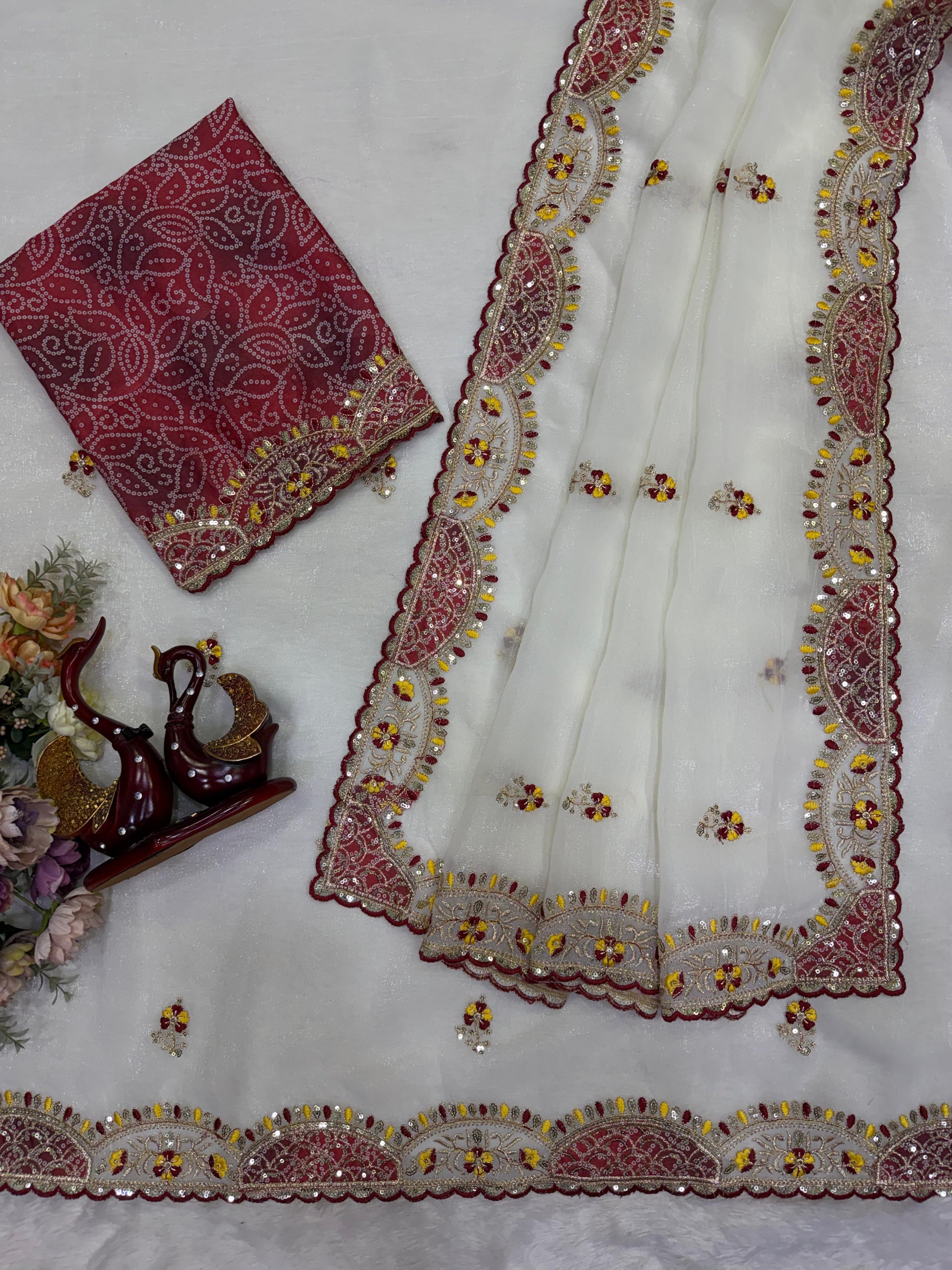 Desire Studio's Exclusive Designer Soft Crunchy Saree