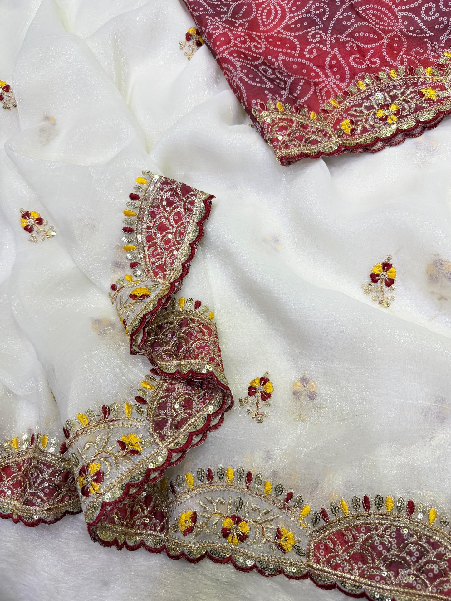 Desire Studio's Exclusive Designer Soft Crunchy Saree