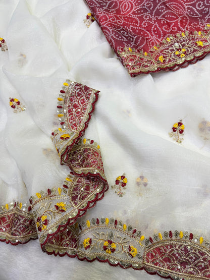 Desire Studio's Exclusive Designer Soft Crunchy Saree