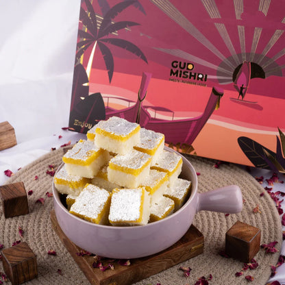 Gudmishri Nariyal Barfi Mishri Kesar