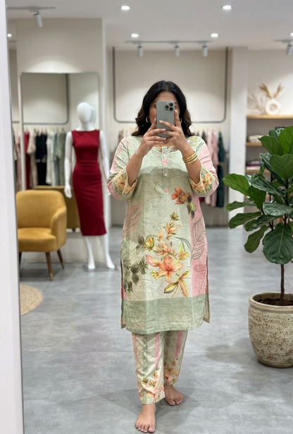 Desire Studio's Plus-Size Viscose Chanderi Co-Ord Set