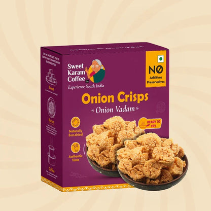 Sweet Karam Coffee Onion Crisps (Vadagam)