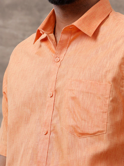 Ramraj's Cotton Rich Shirt with Matching Border Dhoti Set