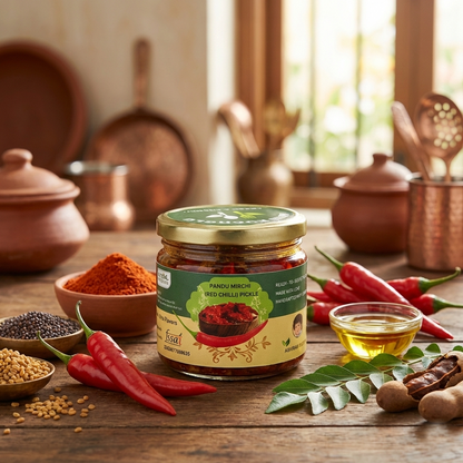 Abhi Ruchulu Pandu Mirchi (Red Chilli) Pickle