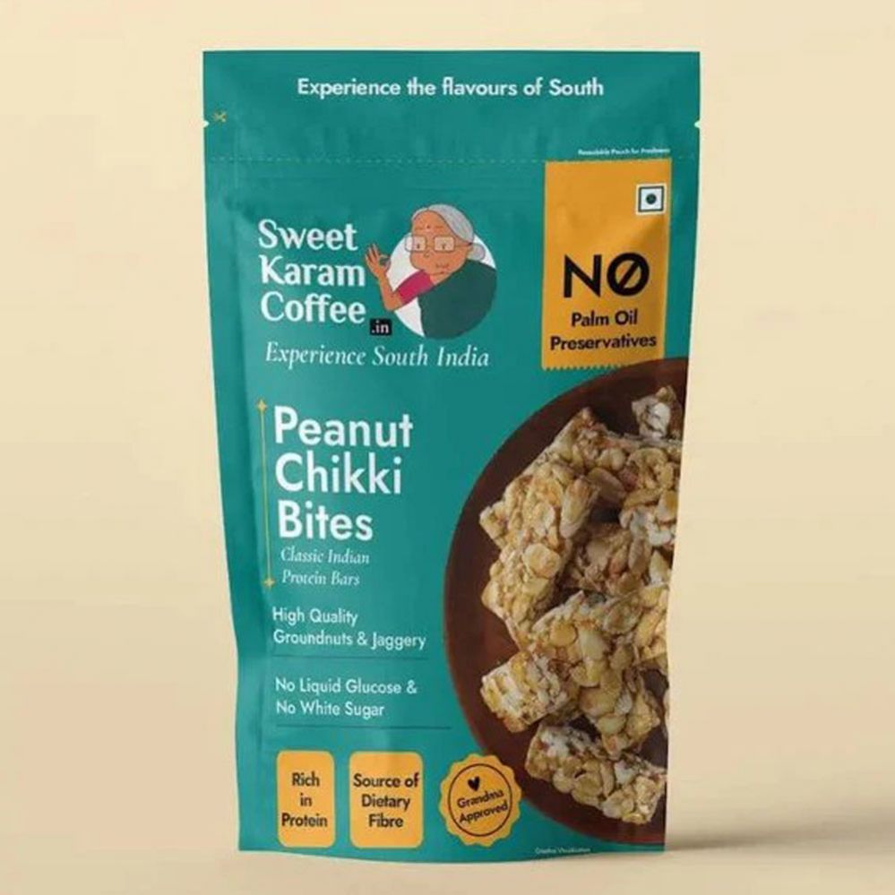 Sweet Karam Coffee Peanut Chikki Bites