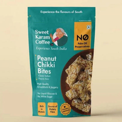 Sweet Karam Coffee Peanut Chikki Bites
