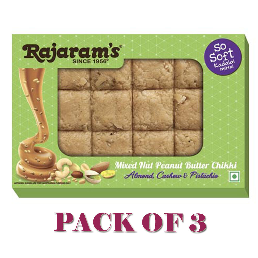 Rajaram's Peanut Butter Chikki Mixed Nuts