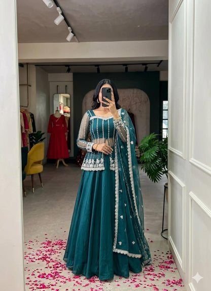 Vastra Creation's Premium Silk Satin Lehenga Set