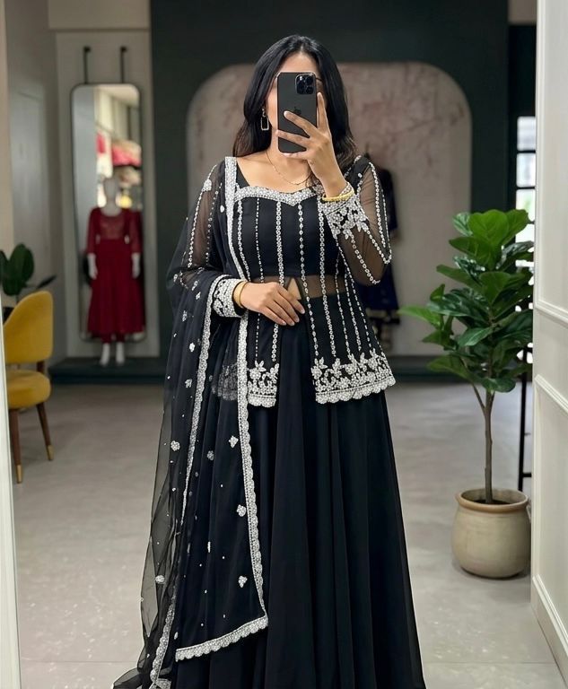 Vastra Creation's Premium Silk Satin Lehenga Set