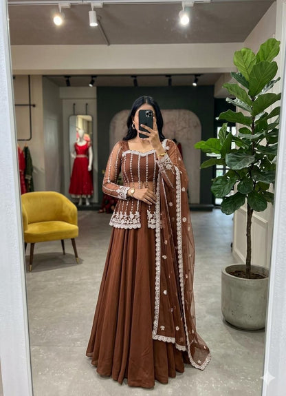 Vastra Creation's Premium Silk Satin Lehenga Set