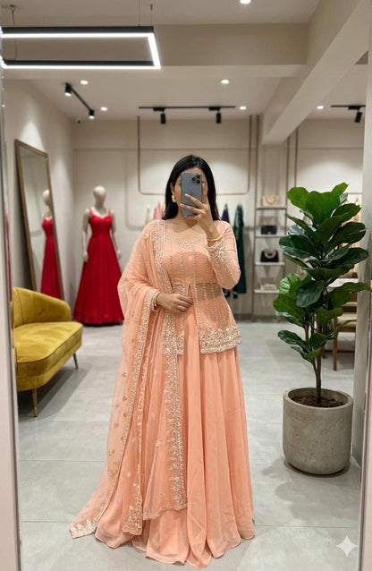 Vastra Creation's Premium Silk Satin Lehenga Set