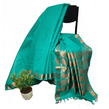 Pure Cotton Saree - Border & Pallu - Annapakshi