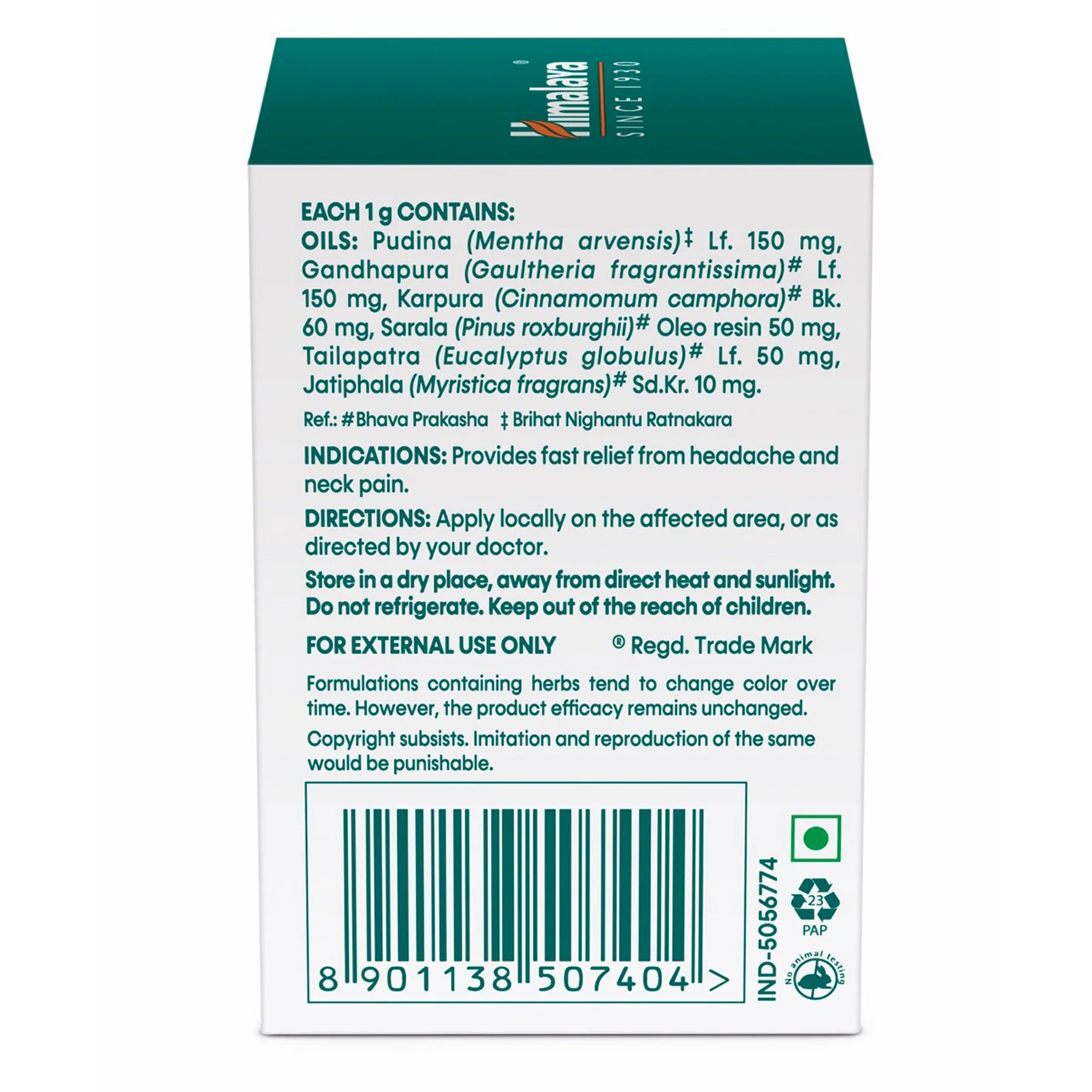 Himalaya's Rumalaya Pain Balm
