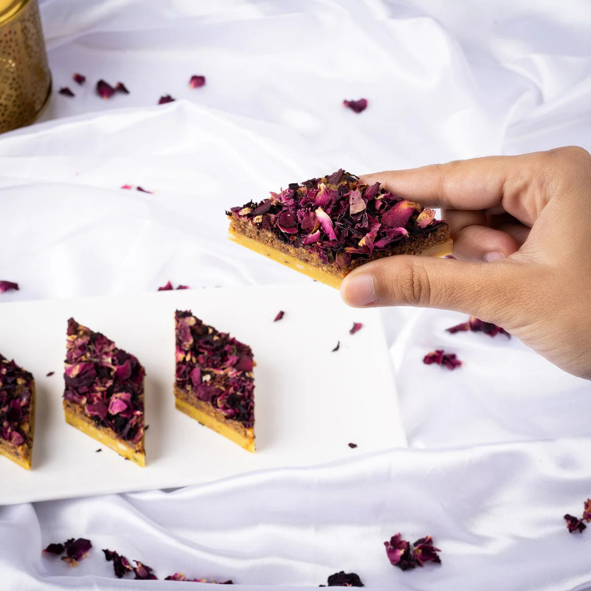 Gudmishri Rose Kaju Katli