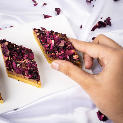 Gudmishri Rose Kaju Katli