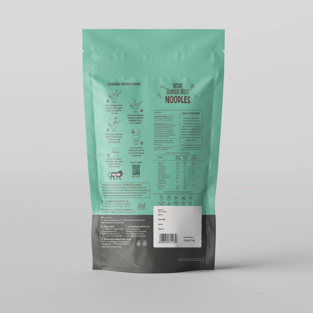 SomeMore Barnyard Millet Noodles