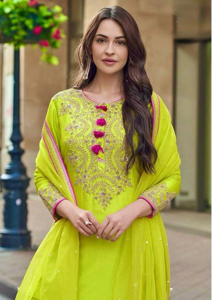 Vastra Creation's Heavy Faux Georgette Sharara Suit Set