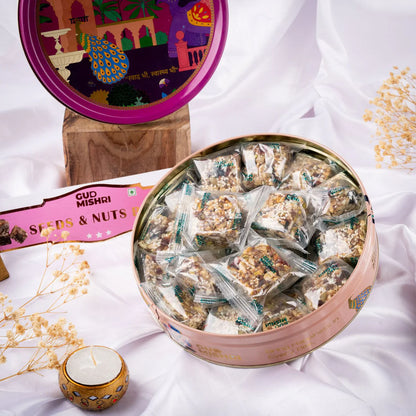 Gudmishri Seeds Delight Round Tin Box