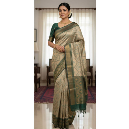Semi Silk Patola Ikkat with Blouse Saree