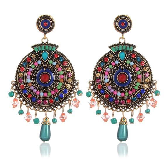Shining Diva Fashion Jewellery Latest Bohemian Fancy Party Earrings for Women and Girls
