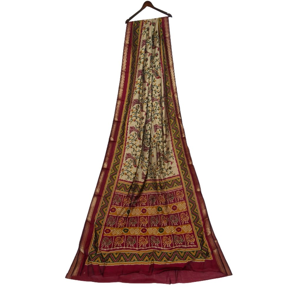 Silk Cotton Maheshwari Saree