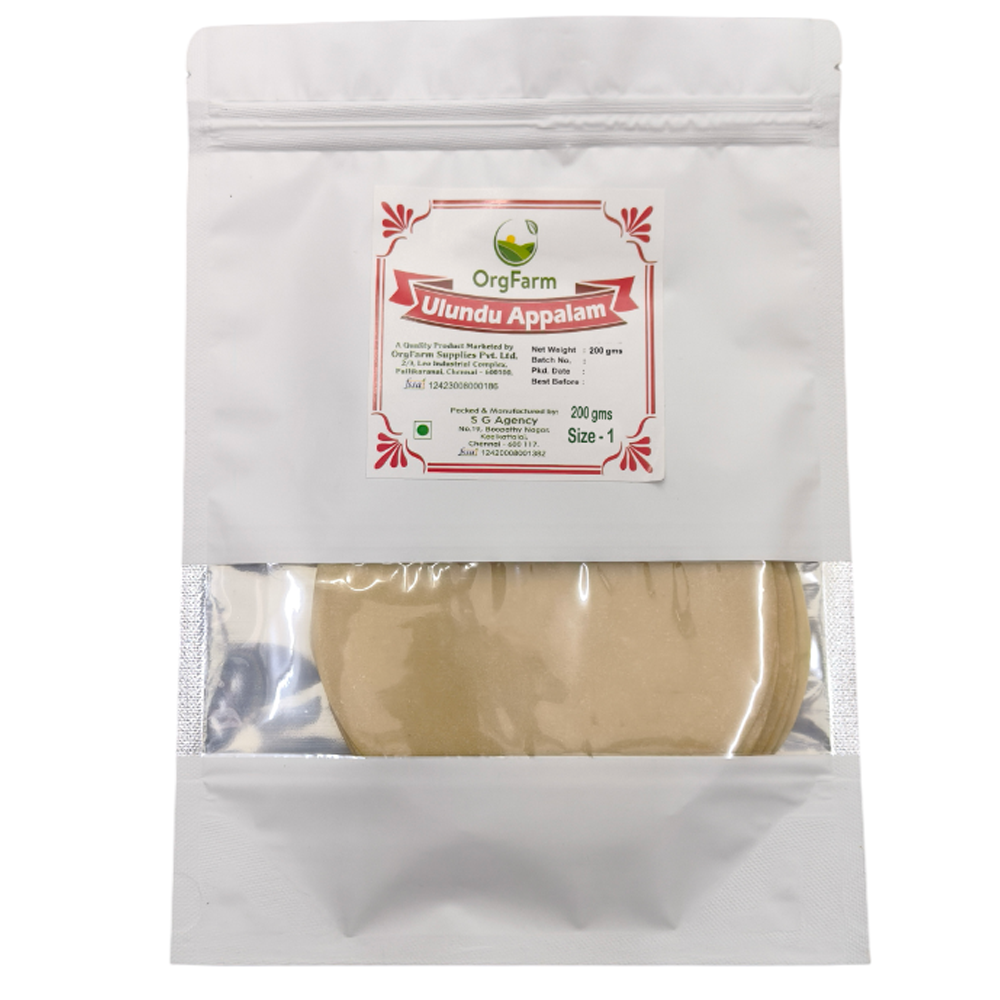 Orgfarm Ulundhu (Urad Dal ) Appalam