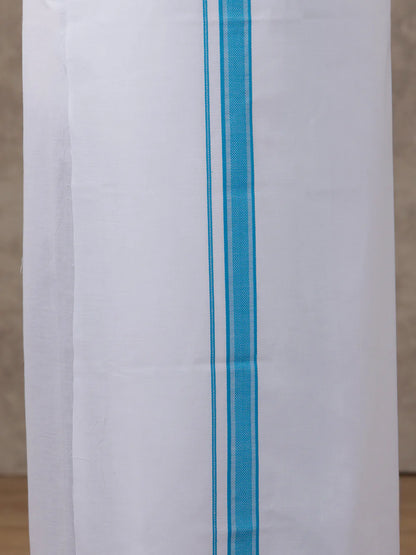 Ramraj's Cotton Rich Shirt with Matching Border Dhoti Set