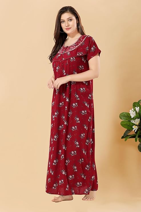 Soulemo Women's Printed Alpine Nighty chillired