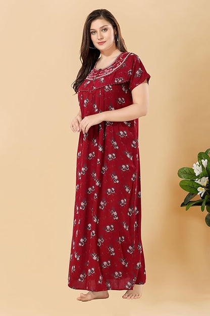 Soulemo Women's Printed Alpine Nighty chillired