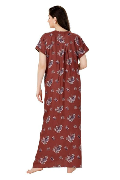 Soulemo Women's Printed Alpine Nighty grape