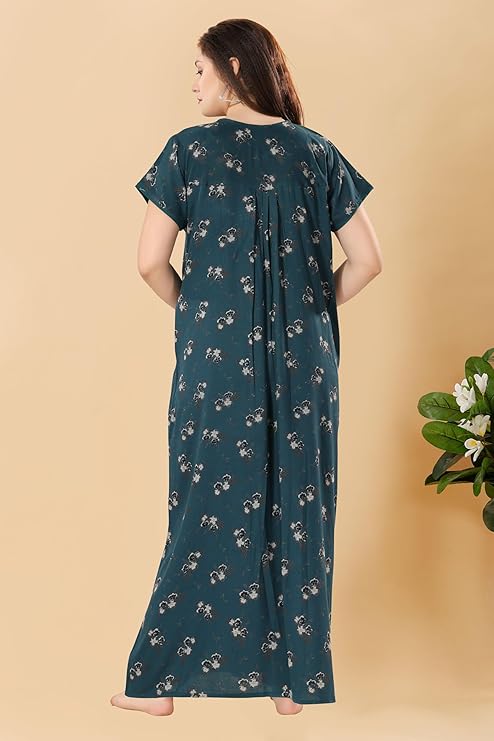 Soulemo Women's Printed Alpine Nighty pine green
