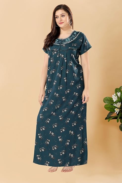 Soulemo Women's Printed Alpine Nighty pine green