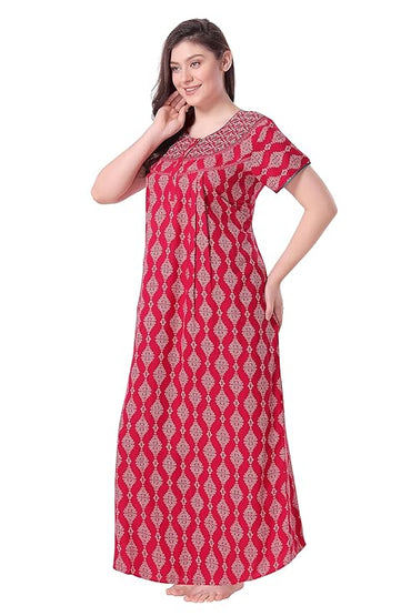 Soulemo Women's Printed Alpine Nighty pink
