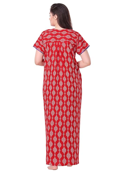 Soulemo Women's Printed Alpine Nighty red