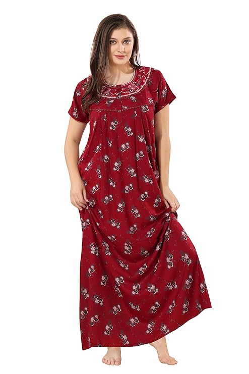 Soulemo Women's Printed Alpine Nighty chillired