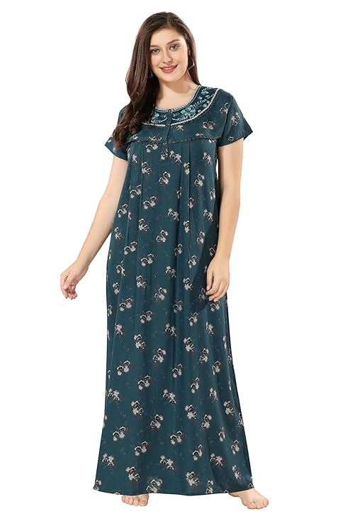 Soulemo Women's Printed Alpine Nighty pine green